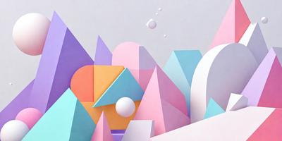 The primary subject of the image is a colorful, abstract design featuring a mix of pink, blue, yellow, and orange colors. The setting is a white background, which contrasts with the vibrant colors of the design. The visual style is a combination of digital art and illustration, creating a unique and eye-catching pattern. The overall atmosphere is lively and energetic, with the colorful design evoking a sense of playfulness and creativity.