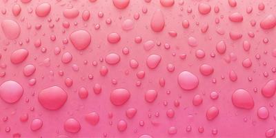 The primary subject of the image is a close-up of a pink surface with a lot of water droplets on it. The setting appears to be a pink background, which adds to the overall mood of the image. The visual style of the image is a combination of a photo and digital art, creating a unique and eye-catching effect. The colors and mood of the image are predominantly pink, giving it a warm and inviting atmosphere.