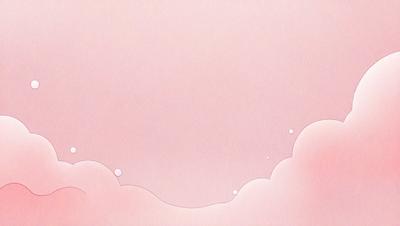 The primary subject of the image is a pink background with a white cloud. The setting is a pink and white background, which creates a soft and calming atmosphere. The visual style is a combination of digital art and illustration, giving the image a unique and artistic appearance. The colors and mood convey a sense of tranquility and serenity.