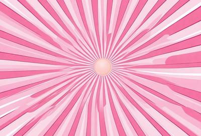 The primary subject of the image is a pink and white striped surface, which appears to be a patterned wallpaper or a pink and white striped fabric. The setting is a room with a pink and white striped wallpaper or fabric covering the walls. The visual style of the image is a close-up of the pink and white striped surface, which gives a sense of depth and texture to the scene. The colors and mood of the image are predominantly pink and white, creating a warm and