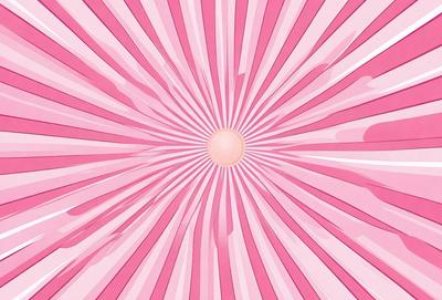 The primary subject of the image is a pink and white striped surface, which appears to be a patterned wallpaper or a pink and white striped fabric. The setting is a room with a pink and white striped wallpaper or fabric covering the walls. The visual style of the image is a close-up of the pink and white striped surface, which gives a sense of depth and texture to the scene. The colors and mood of the image are predominantly pink and white, creating a warm and