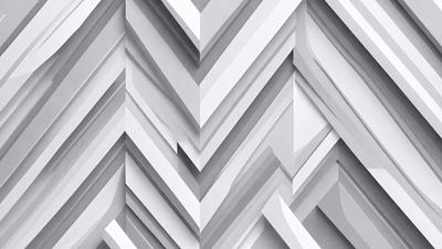 The image features a white wall with a pattern of white and gray chevrons. The wall appears to be made of paper, giving it a unique texture. The chevrons are arranged in a way that creates a visually appealing and interesting pattern. The overall atmosphere of the image is clean and minimalistic, with the focus on the paper wall and its intricate design.