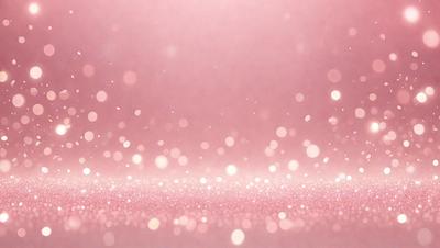 The primary subject of the image is a pink background with a pattern of white sparkles or glitter. The setting is a pink background, and the visual style is a close-up of the pink background with the white sparkles. The colors and mood of the image are predominantly pink and sparkly, creating a visually appealing and festive atmosphere.
