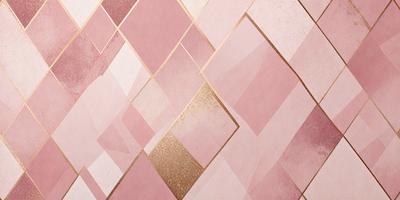 The primary subject of the image is a wall with a pink and gold pattern. The setting is a room with a pink and gold wallpaper. The visual style is a combination of digital art and illustration. The dominant colors are pink and gold, creating a warm and inviting atmosphere.