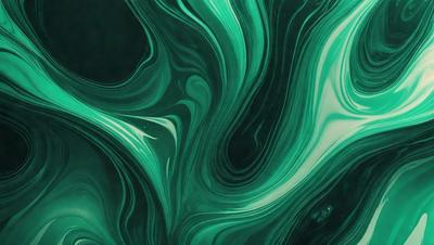 The primary subject of the image is a green and white swirl pattern, which appears to be a digital art or illustration. The setting is a dark background, which contrasts with the swirl pattern. The visual style is a combination of digital art and illustration, creating a unique and eye-catching design. The colors and mood of the image are predominantly green and white, giving it a calming and soothing atmosphere.