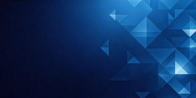 The primary subject of the image is a blue background with a pattern of triangles. The setting is a dark blue background, and the visual style appears to be a digital art or illustration. The dominant colors are blue and white, creating a calm and serene atmosphere.