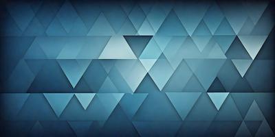 The primary subject of the image is a blue and white geometric pattern. The setting is a blue background, and the visual style appears to be a digital art or illustration. The dominant colors are blue and white, creating a calm and serene atmosphere.