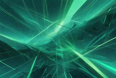 The primary subject of the image is a green, neon-like background with a lot of green and blue colors. The setting appears to be a futuristic or digital environment. The visual style of the image is a combination of digital art and illustration, creating a unique and captivating atmosphere. The colors and mood of the image are vibrant, energetic, and somewhat surreal, giving the impression of a futuristic or fantastical world.