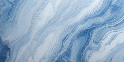 The primary subject of the image is a blue and white swirling pattern, which appears to be a painting or a digital artwork. The setting is a white background, which provides a clean and minimalist appearance. The visual style is a combination of painting and digital art, creating a unique and eye-catching design. The dominant colors are blue and white, which evoke a sense of calmness and tranquility.