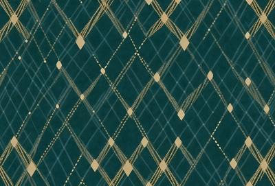 The primary subject of the image is a patterned fabric with a blue background. The setting is a close-up of the fabric, showcasing its intricate design. The visual style is a detailed, textured representation of the fabric. The colors and mood are predominantly blue, creating a calm and soothing atmosphere.