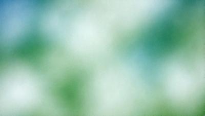 The primary subject of the image is a green background with a white and blue sky. The setting appears to be a cloudy day, and the visual style is a combination of photo and digital art. The colors and mood of the image are predominantly green and blue, creating a calm and serene atmosphere.