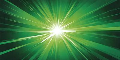 The primary subject of the image is a bright light source, possibly a sun or a light bulb, with a green background. The light source appears to be the main focus of the image, and it is surrounded by a vibrant green color. The visual style of the image is a combination of a photo and digital art, creating a unique and eye-catching effect. The colors and mood of the image are lively and energetic, with the green background adding a sense of freshness and vitality to the scene.