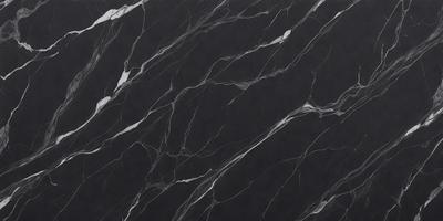 The primary subject of the image is a marble countertop with a black background. The countertop features a pattern of white and black stripes, giving it a unique and elegant appearance. The visual style of the image is a close-up of the marble countertop, showcasing its intricate design and texture. The colors and mood of the image are predominantly black and white, creating a sophisticated and timeless atmosphere.