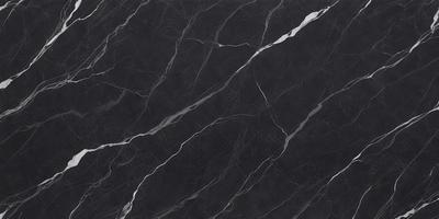 The primary subject of the image is a close-up of a marble countertop. The setting is a kitchen, with the marble countertop being the main focus of the scene. The visual style is a photo, capturing the natural texture and beauty of the marble. The colors and mood of the image are predominantly black and white, giving it a classic and elegant appearance.
