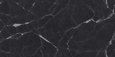 The primary subject of the image is a close-up of a marble countertop. The setting is a kitchen, with the countertop being the main focus of the scene. The visual style is a photo, capturing the intricate details of the marble surface. The colors and mood of the image are predominantly black and white, giving it a classic and elegant appearance.