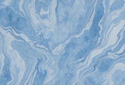 The primary subject of the image is a blue and white marble-like pattern. The setting is a blue and white marble-like surface, which could be a wall or a countertop. The visual style is a close-up of the marble-like pattern, showcasing its intricate details. The colors and mood of the image are predominantly blue and white, giving it a clean and elegant appearance.