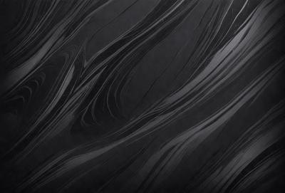 The primary subject of the image is a black and white painting of a wave. The setting is a dark background, which contrasts with the wave's shape and texture. The visual style is a painting, which gives the image a more artistic and creative appearance. The colors and mood are predominantly dark, with the wave's shape and texture being the main focus of the image.