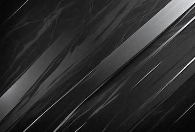 The primary subject of the image is a long, thin, and curved metal object. The setting is a dark background, which creates a dramatic contrast with the metal object. The visual style appears to be a combination of a photo and digital art, as the metal object seems to be a part of a larger, more complex design. The colors and mood of the image are predominantly dark, with the metal object being the main focal point.