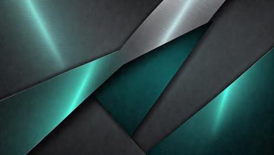 The primary subject of the image is a blue and silver metal surface. The setting is a dark room, and the visual style appears to be a combination of digital art and illustration. The dominant colors are blue and silver, creating a calm and serene atmosphere.