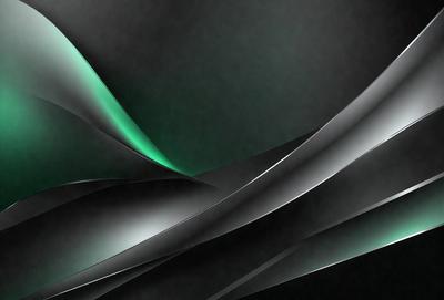 The primary subject of the image is a green light, which is the main focus of the scene. The setting is a dark background, creating a contrasting effect with the green light. The visual style appears to be a digital art or illustration, as the light is depicted in a stylized manner. The colors and mood of the image are predominantly dark and moody, with the green light providing a sense of depth and intrigue.