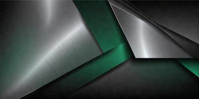 The primary subject of the image is a close-up of a metal surface, possibly a piece of silver or a metal sheet. The setting is a dark background, which contrasts with the metal surface. The visual style appears to be a combination of a photo and digital art, as the metal surface is depicted in a detailed manner. The colors in the image are predominantly black and silver, creating a moody and dramatic atmosphere.