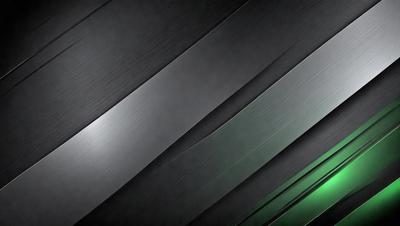 The primary subject of the image is a close-up of a metal surface, possibly a metal sheet or a metal wall. The setting is a dark room, and the visual style appears to be a photo or a digital artwork. The dominant colors in the image are black and green, creating a moody atmosphere.