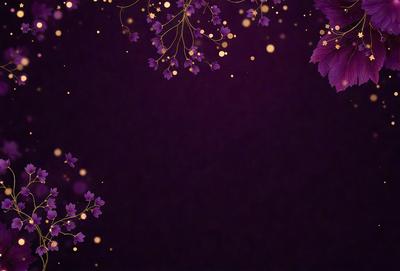 The primary subject of the image is a purple flower, which is the main object, scene, or focus of the image. The setting or background is a dark purple background, which creates a dramatic and moody atmosphere. The visual style of the image is a digital art or illustration, as it features a detailed and intricate flower design. The colors and mood of the image are predominantly purple, which adds to the overall ambiance and aesthetic appeal.