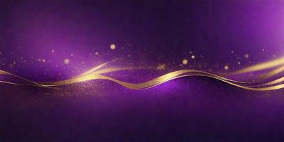 The primary subject of the image is a purple background with gold swirls. The setting is a purple background with gold swirls, and the visual style is digital art. The dominant colors are purple and gold, creating a mood of elegance and sophistication.
