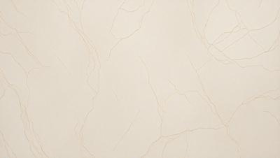 The primary subject of the image is a white wall with a pattern of lines and cracks. The setting is a room with a white surface, and the visual style appears to be a photo. The dominant colors are white and beige, creating a clean and minimalist atmosphere.