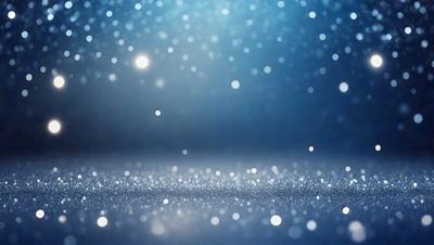 The primary subject of the image is a blue background with a pattern of white stars. The setting is a dark, starry night, and the visual style is a digital art or illustration. The dominant colors are blue and white, creating a serene and peaceful atmosphere.