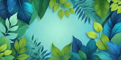 The primary subject of the image is a green leaf, which is the main object, scene, or focus of the image. The setting/background features a blue surface, which adds to the overall atmosphere. The visual style of the image is a combination of photo and digital art, creating a unique and vibrant appearance. The colors and mood of the image are predominantly green, with a touch of blue, giving it a fresh and lively feel.
