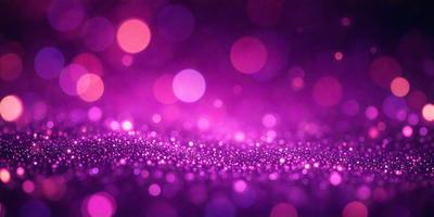 The primary subject of the image is a purple background with a pattern of bright, colorful lights. The setting appears to be a dark room, and the visual style is a combination of a photo and digital art. The colors and mood of the image are predominantly purple, with the bright lights adding a sense of energy and vibrancy to the scene.