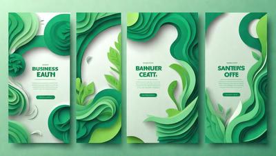 Primary subject: Green leaves and plants
Setting/background: Green background
Visual style: Digital art
Colors and mood: Green and lush