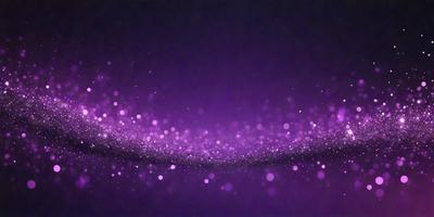 The primary subject of the image is a purple background with a pattern of bright, shining lights. The setting appears to be a dark room, and the visual style is a combination of a photo and digital art. The colors and mood of the image are predominantly purple, with the bright lights adding a sense of energy and vibrancy to the scene.