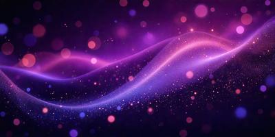 The primary subject of the image is a purple and blue swirl, which appears to be a digital art or illustration. The setting is a dark background, and the visual style is a combination of digital art and illustration. The colors and mood of the image are predominantly purple and blue, creating a sense of depth and a calming atmosphere.