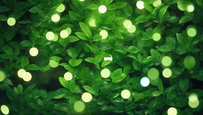 The primary subject of the image is a close-up of a green plant with bright green leaves. The plant is surrounded by a bright green background, which adds to the overall atmosphere of the image. The visual style of the image is a photo, capturing the details of the plant and its surroundings. The colors and mood of the image are vibrant and lively, with the green leaves and background creating a sense of freshness and vitality.