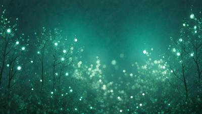 The primary subject of the image is a tree with green leaves, surrounded by a blue and white background. The visual style appears to be a photo, as the tree and its surroundings are captured in a natural setting. The colors and mood of the image are predominantly blue and white, creating a serene and calming atmosphere.