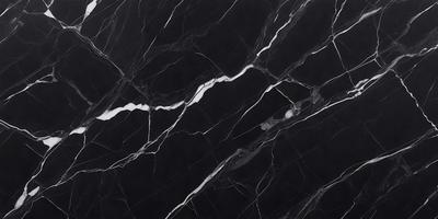 The primary subject of the image is a marble countertop with a black and white pattern. The setting is a kitchen, and the visual style is a close-up of the countertop. The colors and mood of the image are predominantly black and white, giving it a classic and elegant appearance.