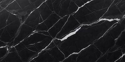 The primary subject of the image is a black and white marble tile. The setting is a black background, which highlights the marble tile. The visual style is a close-up of the marble tile, showcasing its texture and pattern. The colors and mood of the image are predominantly black and white, giving it a classic and elegant appearance.