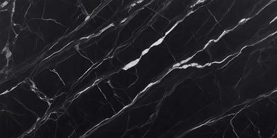 The primary subject of the image is a marble countertop with a black and white pattern. The setting is a kitchen, and the visual style is a close-up of the marble countertop. The colors and mood of the image are predominantly black and white, giving it a classic and elegant appearance.