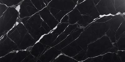 The primary subject of the image is a black marble countertop. The setting is a kitchen, with the countertop being the main focus of the scene. The visual style is a close-up of the marble countertop, showcasing its texture and pattern. The colors and mood of the image are predominantly black, giving it a sleek and modern appearance.