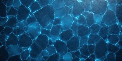 The primary subject of the image is a blue, swirling pattern that resembles a blue ocean. The setting is a blue surface, possibly a wall or a piece of artwork. The visual style appears to be a digital art or illustration, with a focus on the blue ocean pattern. The colors and mood of the image are predominantly blue, creating a serene and calming atmosphere.
