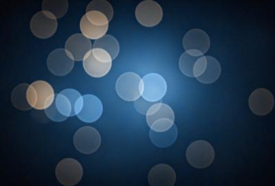 The primary subject of the image is a blue background with a pattern of white circles. The setting appears to be a dark room, possibly a nightclub or a similar venue. The visual style of the image is a combination of a photo and digital art, creating a unique and eye-catching effect. The dominant colors in the image are blue and white, with the white circles creating a sense of depth and contrast against the dark blue background. The overall atmosphere of the image is energetic and lively, with the white circles and blue