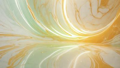 The primary subject of the image is a marble surface with a gold-colored pattern. The setting is a room with a marble wall, and the visual style is a combination of a photo and digital art. The colors and mood of the image are warm and inviting, with the gold pattern and marble surface creating a luxurious and elegant atmosphere.