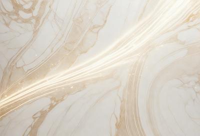 The primary subject of the image is a marble wall with a patterned design. The setting is a room with a white marble floor. The visual style is a photo of the marble wall, showcasing its intricate design. The colors and mood of the image are predominantly white, giving it a clean and elegant appearance.