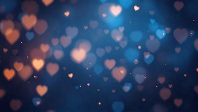 The primary subject of the image is a large number of hearts floating in the air. The hearts are scattered throughout the scene, creating a visually appealing and heartwarming atmosphere. The setting appears to be a dark background, which contrasts with the bright and colorful hearts. The visual style of the image is a combination of digital art and illustration, giving it a unique and artistic appearance. The dominant colors in the image are red and blue, which are often associated with love and affection. Overall, the image conve