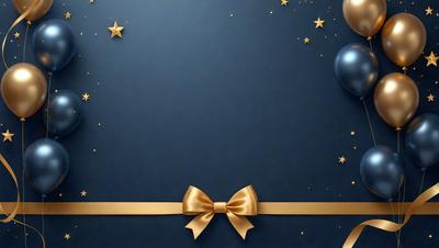 The primary subject of the image is a bow, which is placed on a blue background. The setting is a dark blue wall, and the visual style appears to be a digital art or illustration. The colors and mood of the image are predominantly dark and moody, with the blue background and the bow being the main focus.