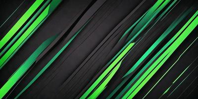 The primary subject of the image is a green and black pattern, which appears to be a digital art or illustration. The setting is a black background, and the visual style is a combination of digital art and illustration. The dominant colors are green and black, creating a mood of contrast and depth.