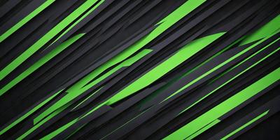 The primary subject of the image is a green and black patterned background. The setting is a black and green patterned wallpaper, which creates a visually striking and unique environment. The visual style of the image is a combination of digital art and illustration, showcasing the intricate design of the pattern. The colors and mood of the image are predominantly green and black, giving it a bold and modern appearance.