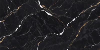 The primary subject of the image is a black and gold marble pattern. The setting is a black and white background, which contrasts with the marble pattern. The visual style is a close-up of the marble pattern, showcasing its intricate details. The colors and mood of the image are predominantly black and gold, giving it a luxurious and elegant appearance.